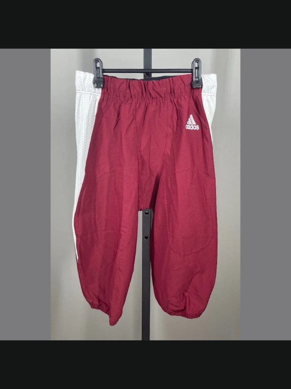 NEW Adidas Football Pants Mens Large red white athletic sports gear